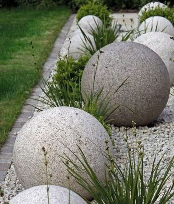шары из бетона в ландшафтном дизайне