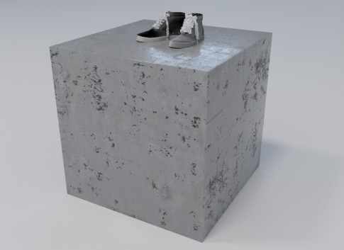 Подиум из бетона «Куб»